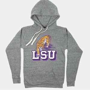 Homefield LSU Gray Hoodie with Tiger Graphic